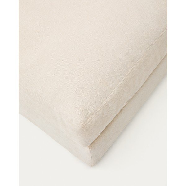 Bež tabure iz šenilje Alea – Kave Home-image-4