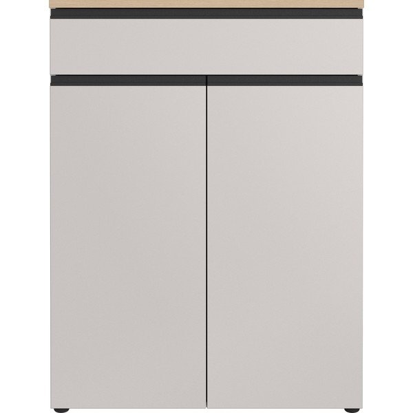Sivo-bež/v svetli naravni barvi omarica 90x120x41 cm Cormano – Germania-image-4
