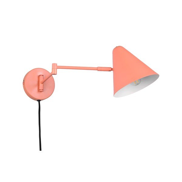 Oranžna stenska svetilka z upogljivo konstrukcijo z vtikačem ø 15 cm Cosima – Trio