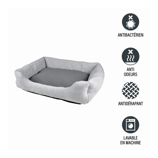 Svetlo siva podloga za pse 70x58 cm Graphene – Love Story-image-3