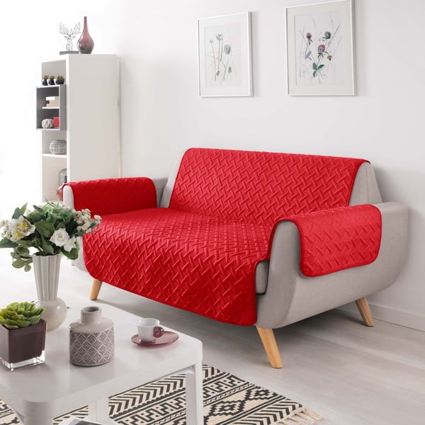 Rdeča zaščitna prevleka za sedežno garnituro za trosed Lounge – douceur d'intérieur-image-2