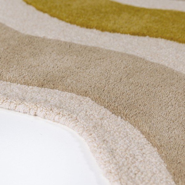 Zelen/v naravni barvi ročno tkan volnen tekač 80x300 cm Cascade Wool – Flair Rugs-image-4