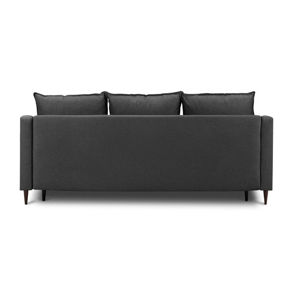 Temno siva raztegljiva sedežna garnitura s shranjevanjem Mazzini Sofas Ancolie, 215 cm-image-3