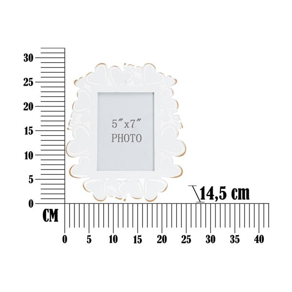 Beli kovinski okvir za fotografije Mauro Ferretti, 25 x 27,7 cm-image-3