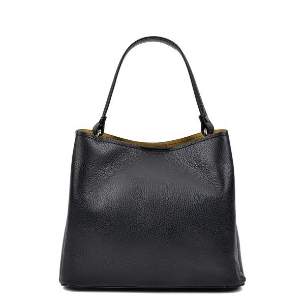 Črna usnjena torbica Luisa Vannini Simplio-image-4