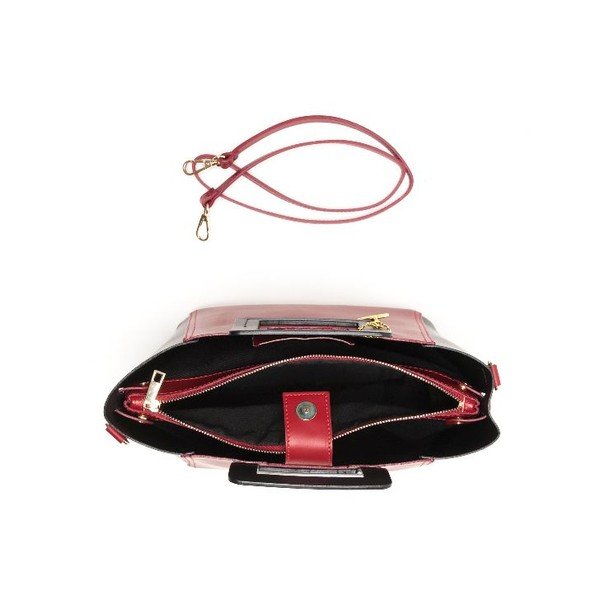Usnjena torbica Carla Ferreri 3002 Rosso-image-3