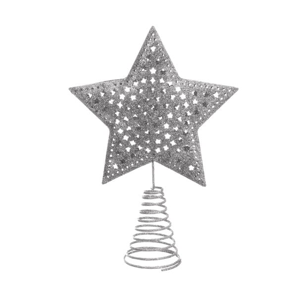 Božična zvezda v srebrni barvi Casa Selección Terminal, ø 12 cm