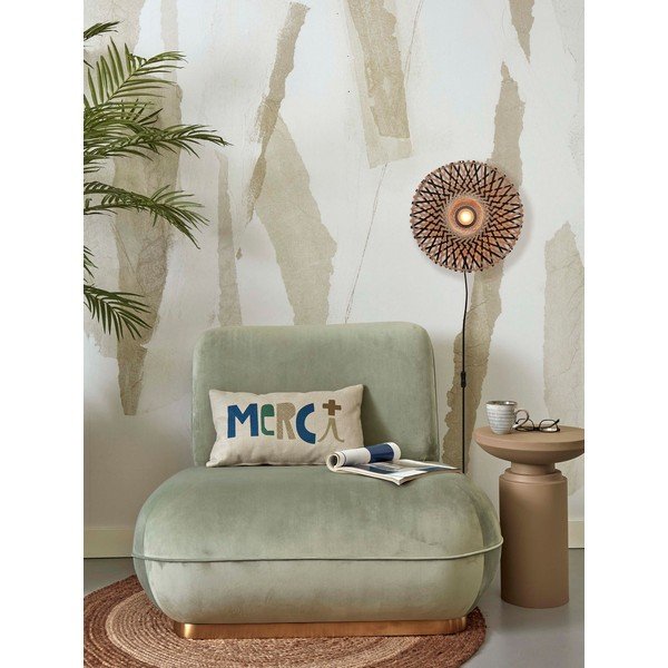 Črna/naravna stenska svetilka ø 30 cm Kalimantan – Good&Mojo-image-3