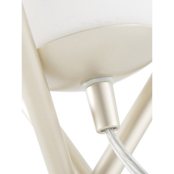 Bela namizna svetilka s steklenim senčnikom Westwing Collection Erik, višina 33 cm-image-3