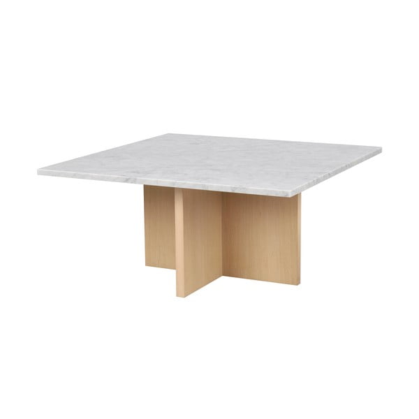 Bela mizica iz marmorja 90x90 cm Brooksville - Rowico