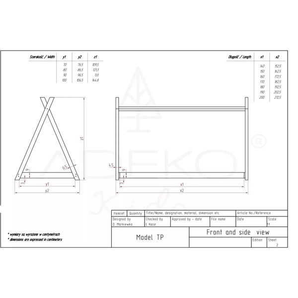 Hišna postelja iz borovega lesa Adeko Mila TP, 80 x 160 cm-image-4