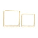 Svetlo rumene jeklene police v kompletu 2 ks 35 cm Reja – PT LIVING