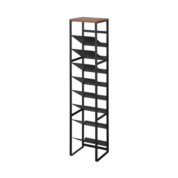 Črno kovinsko držalo za vino za 16 steklenic 20x88,5x19 cm Tower – YAMAZAKI