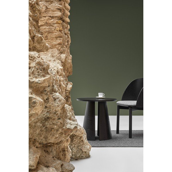 Črna stranska mizica Teulat Cep, ø 50 cm-image-1