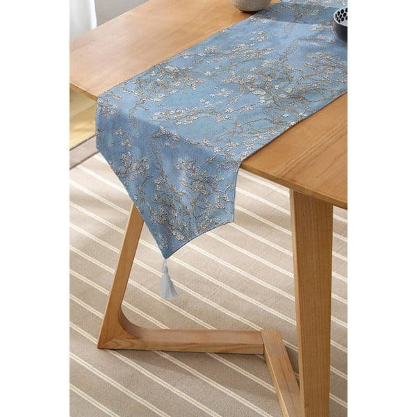 Namizni tekač 45x140 cm Blue Spring – Minimalist Cushion Covers-image-1