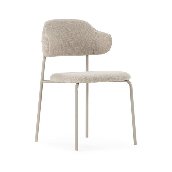 Kremno beli jedilni stoli v kompletu 4 ks Adriel – Marckeric