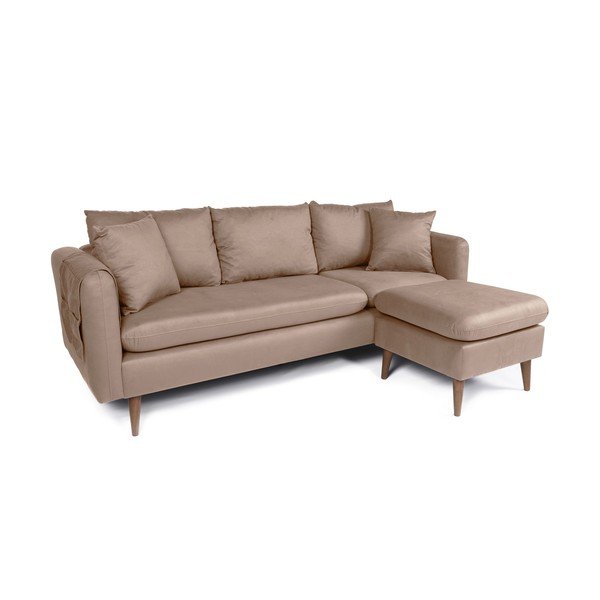 Svetlo rjava sedežna garnitura 215 cm Sofia – Balcab Home-image-3