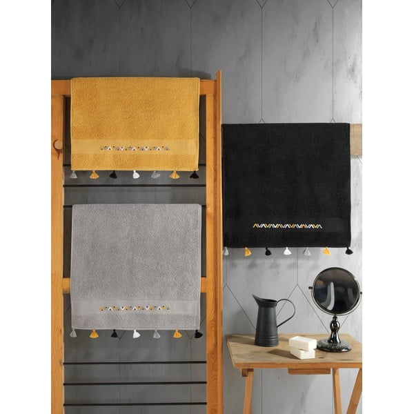 Frotirne bombažne brisače v kompletu 3 ks 50x90 cm Asorti – Foutastic-image-2