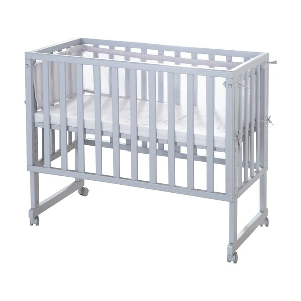 Siva otroška posteljica 90x45 cm – Roba