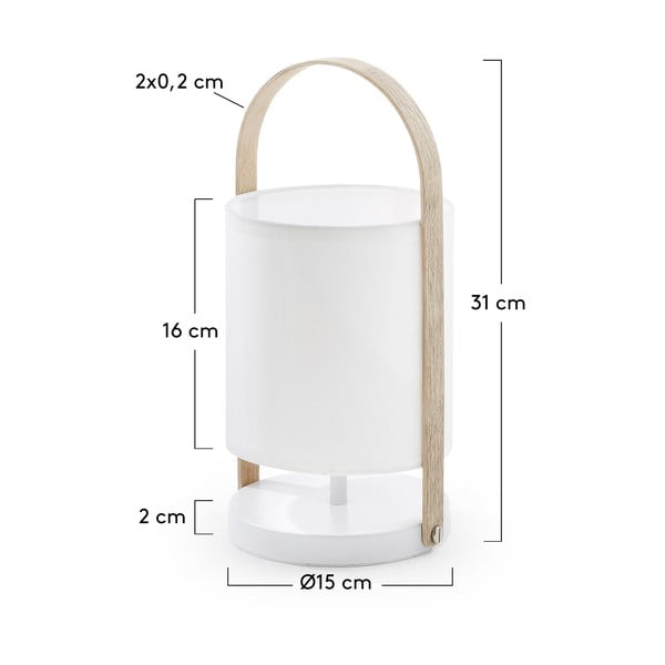 Bela namizna svetilka Kave Home Zayla-image-4