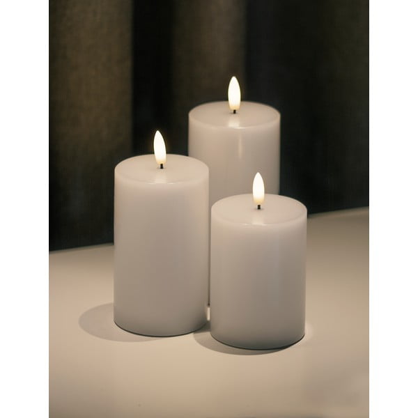 LED sveče v kompletu 3 ks (višina 15 cm) Sille Rechargeable – Sirius-image-3