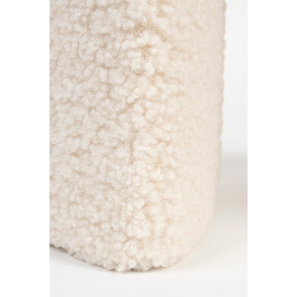 Kremno bel oblazinjen stolček Noxx – White Label-image-4
