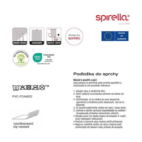 Protizdrsna podloga za tuš kabino 55x55 cm Bang – Spirella-image-2