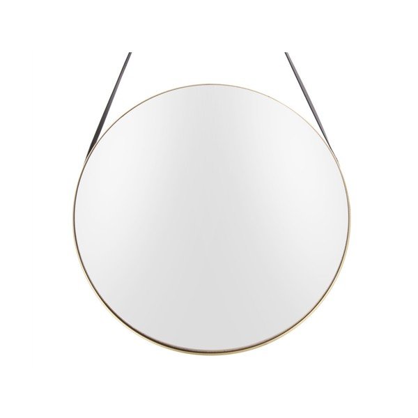 Stensko ogledalo z okvirjem v zlati barvi PT LIVING Balanced, ø 47 cm-image-1