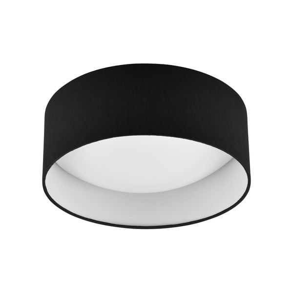 Črna LED stropna svetilka ø 30 cm Locarno – Trio