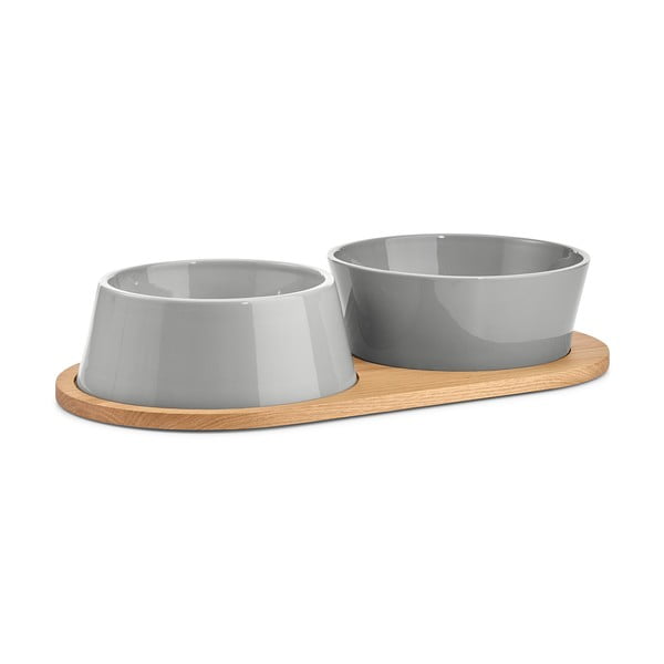 Porcelanaste posode za hrano v kompletu 2 ks ø 21 cm Doppio Concrete M/L – MiaCara-image-4