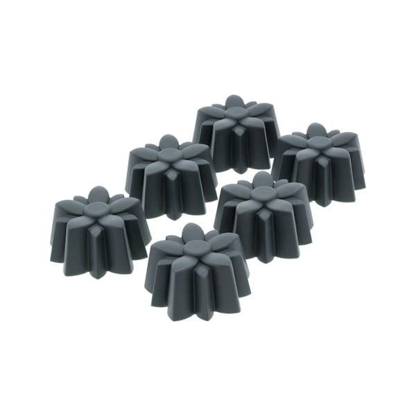 Silikonski modeli v kompletu 6 ks za mafine ø 7 cm Flower – Blomsterbergs