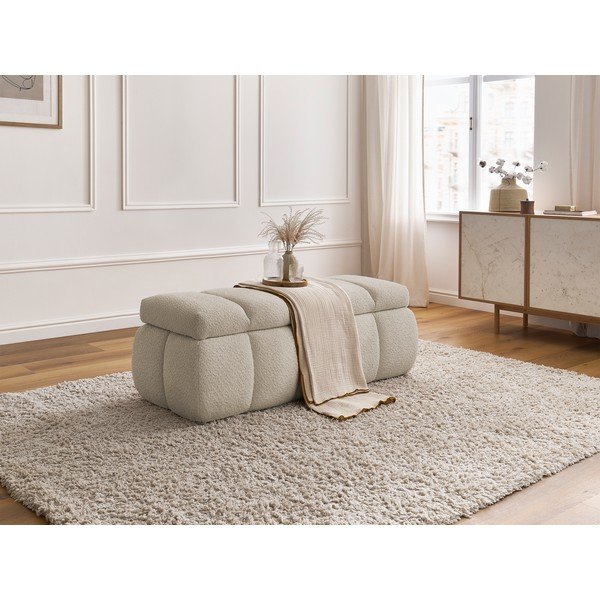 Bež klop iz tkanine bouclé – Bobochic Paris-image-1