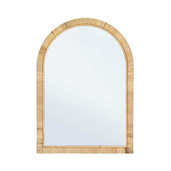 Stensko ogledalo z okvirjem iz ratana 50x70 cm Hakima – Bizzotto