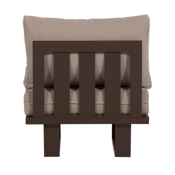 Rjav kovinski/oblazinjen vrtni fotelj Bear – WOOOD-image-4