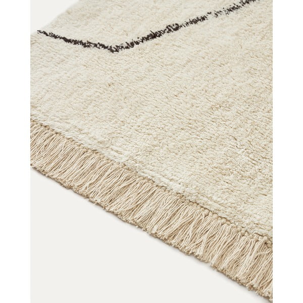 Kremno bela preproga 160x230 cm Mijas – Kave Home-image-3