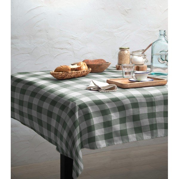 Namizni prt Really Nice Things Lino Green Vichy, 140 x 200 cm-image-1