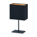 Črna namizna svetilka s tekstilnim senčilom (višina 30 cm) Kate – Fischer & Honsel