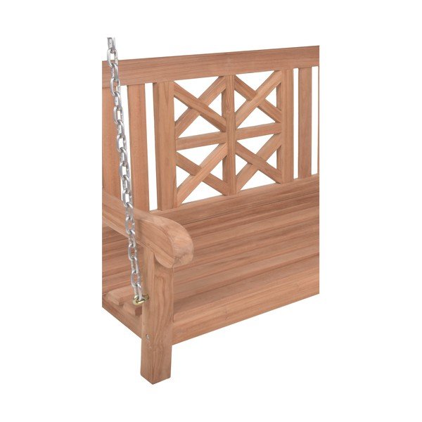 Vrtna gugalnica iz masivnega lesa v naravni barvi Latoa – Garden Pleasure-image-4