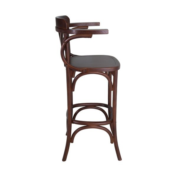 Rjav barski stol iz masivnega bresta (višina sedeža 77 cm) Montmartre – Antic Line-image-3