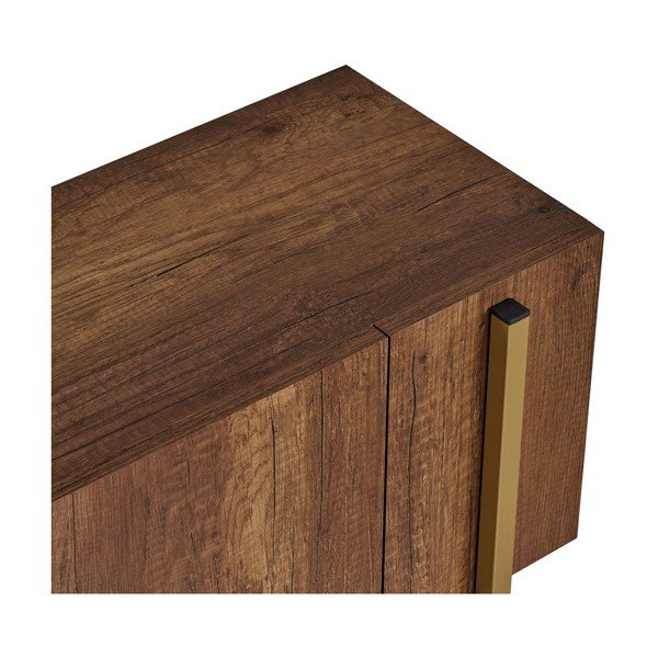 TV omarica v orehovem dekorju v temni naravni barvi 180x45x30 cm Nexus – Kalune Design-image-4