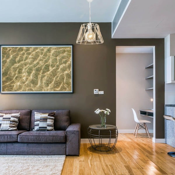 Stropna svetilka v beli in naravni barvi 55x30 cm - Squid Lighting-image-1