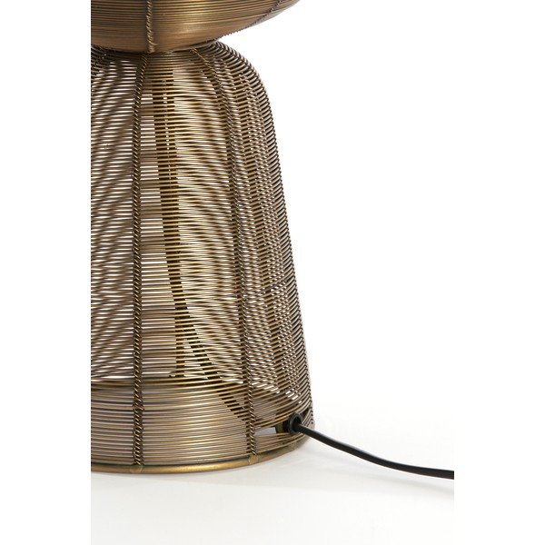 Kovinska namizna svetilka v bronasti barvi (višina 42 cm) Aboso – Light & Living-image-3
