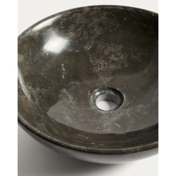 Siv kamnit okrogel umivalnik ø 40 cm Darnen – Kave Home-image-4