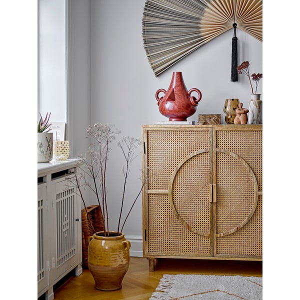 Kremno bela lončena ročno izdelana vaza Savana – Bloomingville-image-2