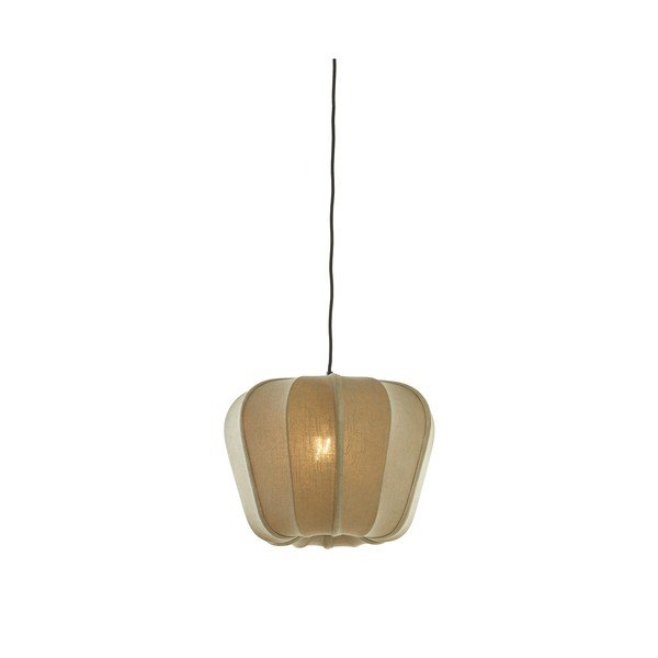 Zelena viseča svetilka s tekstilnim senčilom Zubedo – Light & Living-image-1