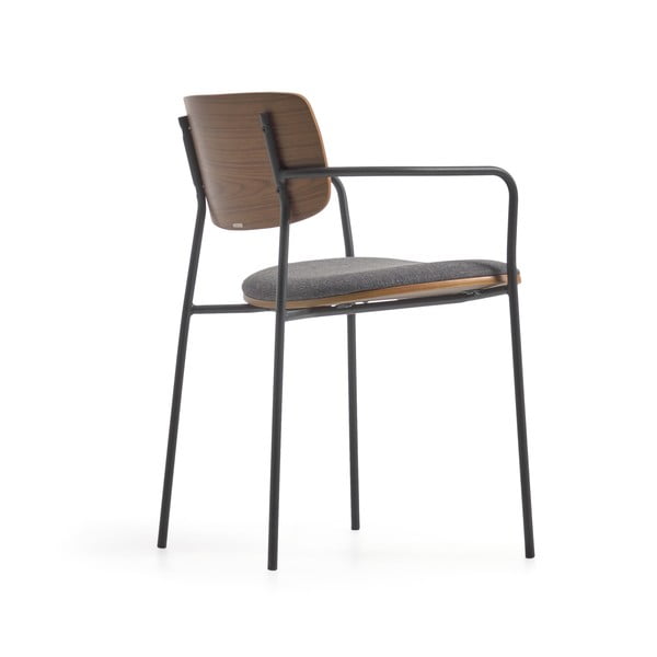 Siv/rjav jedilni stol Maureen – Kave Home-image-3