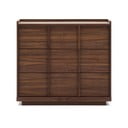 Rjava komoda v orehovem dekorju 100x78x50 cm Onix – Kave Home