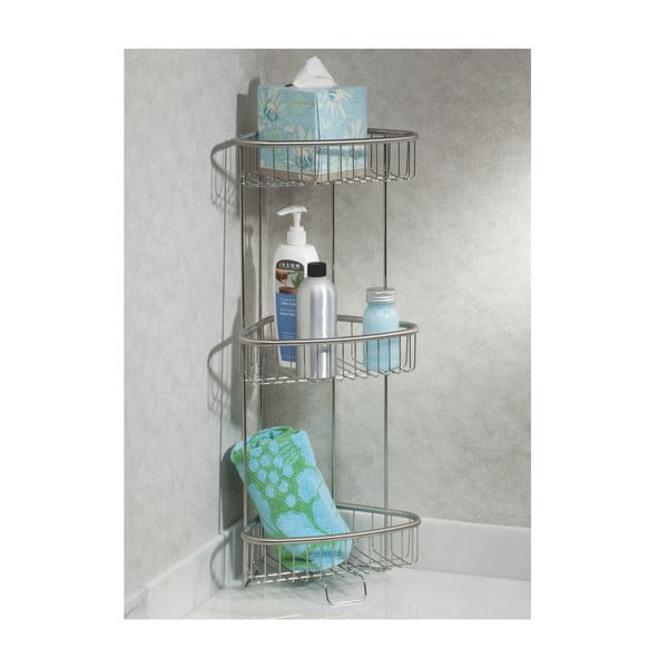 Kotno stojalo iz nerjavečega jekla s 3 policami iDesign Forma-image-1