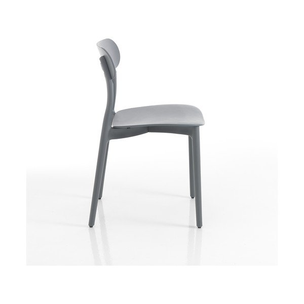 Sivi plastični vrtni stol Stoccolma - Tomasucci-image-1