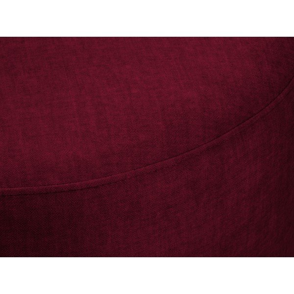 Bordo žametni puf Mazzini Zofe Debbie, ø 68 cm-image-1